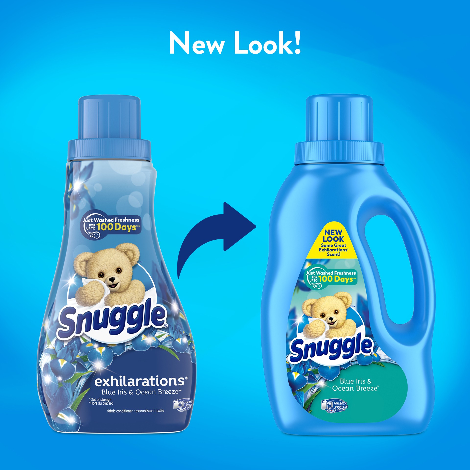 slide 2 of 3, Snuggle Exhilarations Liquid Fabric Softener, 32 oz