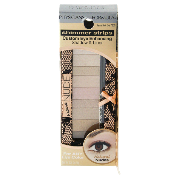 slide 1 of 1, Physicians Formula Shimmer Strips Custom Eye Enhancing Shadow & Liner Nude Collection, Natural Nude Eyes, 1 ct