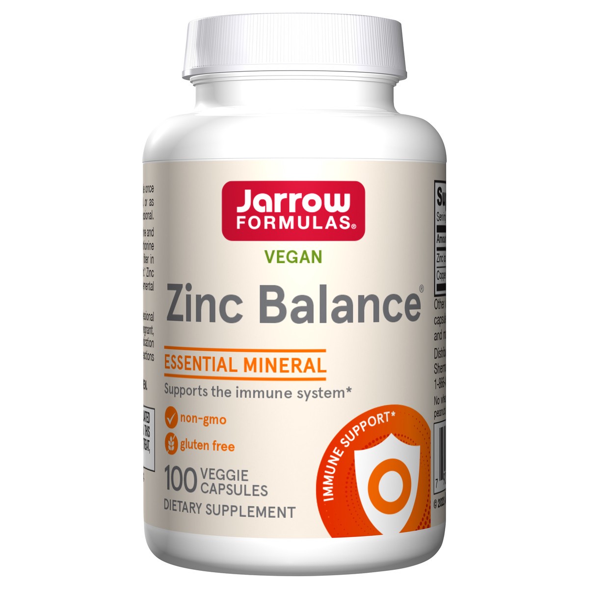 slide 4 of 4, Jarrow Formulas Zinc Balance 15 mg - 100 Servings (Veggie Caps) - Includes Copper - Essential Mineral for Immune System Support - Dietary Supplement - Gluten Free - Vegan, 100 ct