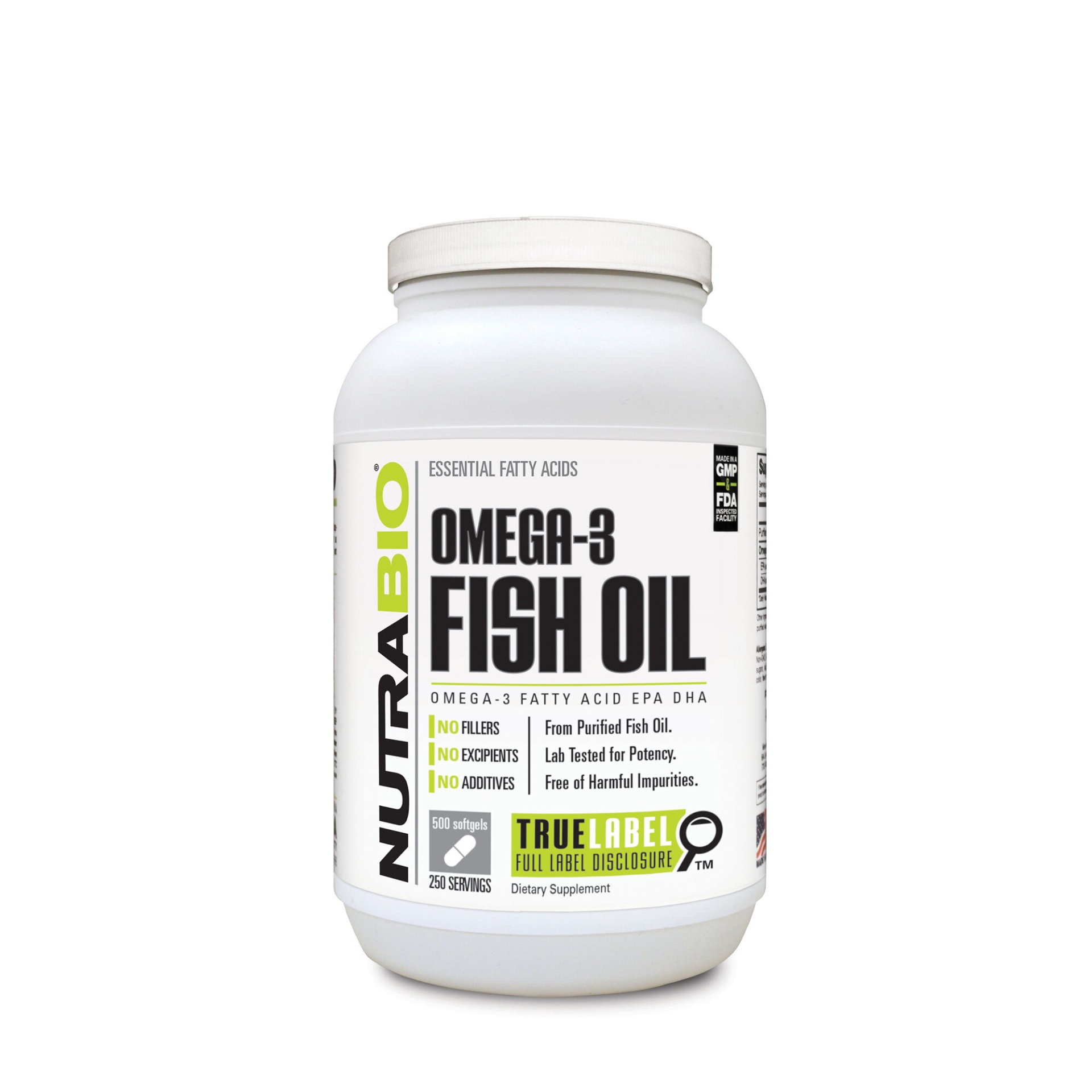 slide 1 of 1, NutraBio Omega-3 Fish OIl, 500 ct