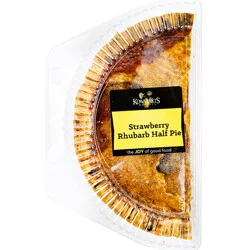 Kowalskis 10-Inch Strawberry Rhubarb Pie- Half