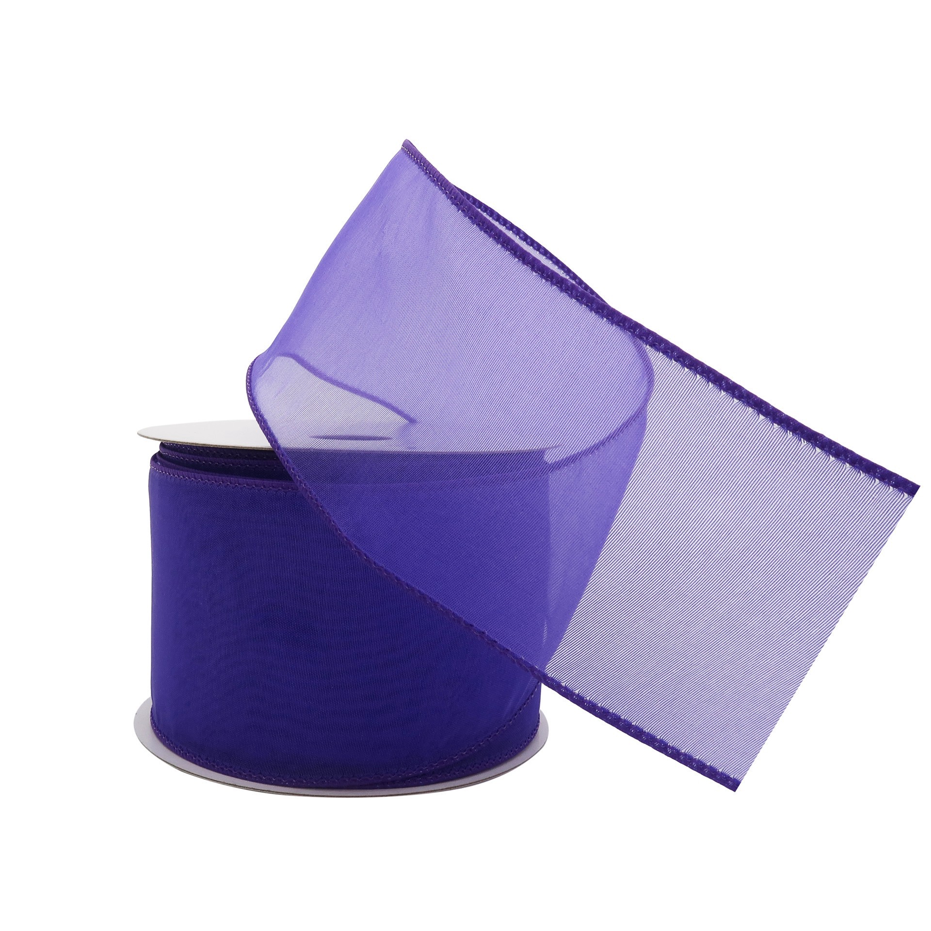 slide 2 of 5, 2.5" X 10yd. Sheer Wired Ribbon By Celebrate It Specialty, 2.5 in x 10 yd