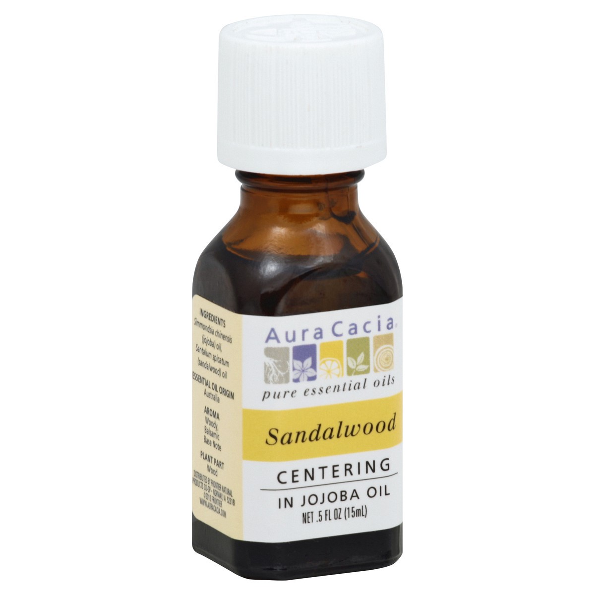 slide 2 of 3, Aura Cacia Sandalwood In Jojoba Oil, 0.5 oz