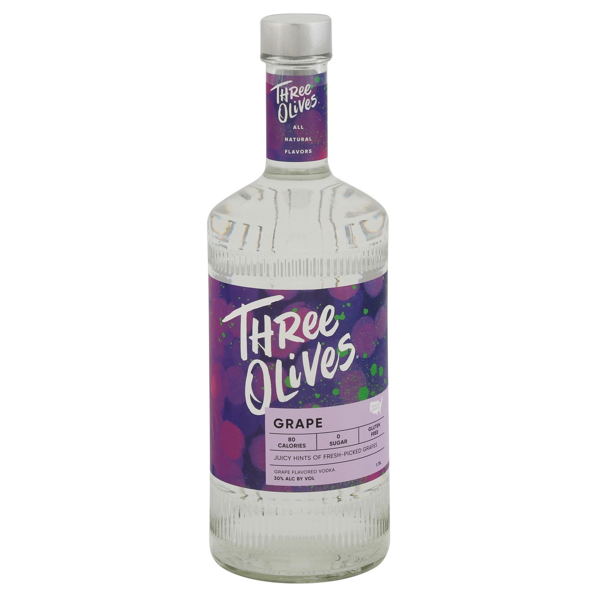 slide 1 of 2, Three Olives Grape Flavored Vodka 1.75 l, 1.75 liter