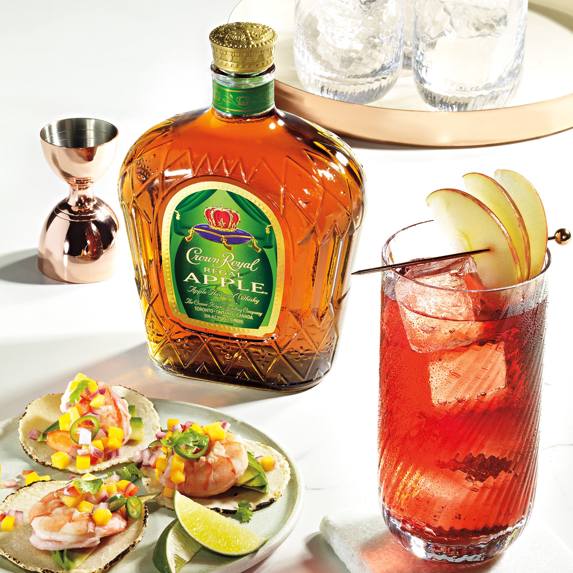 slide 4 of 6, Crown Royal Regal Apple Flavored Whisky, 200 mL, 200 ml