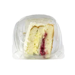 Kowalskis Spring Joy Raspberry Bavarian Coconut Cake- Slice