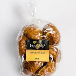 Kowalskis Pretzel Dinner Rolls- 6 Pack