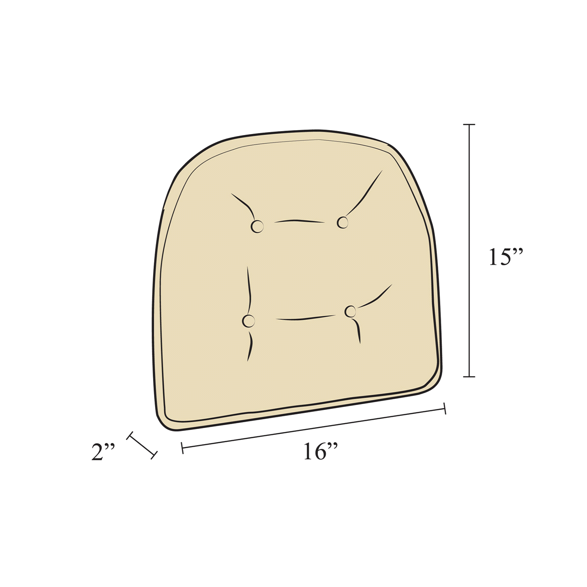 slide 2 of 2, Embrace Black Gripper Chair Pad, 1 ct