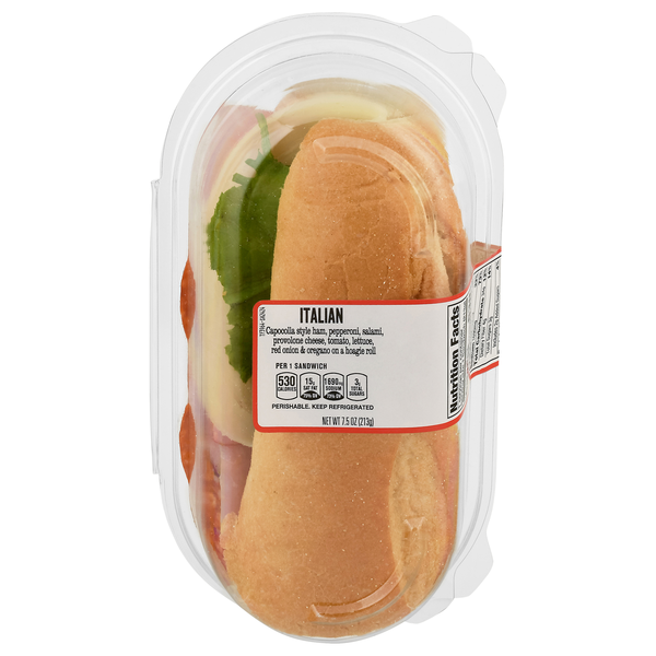 slide 1 of 1, Deli Italian Sandwich (Half), 7.5 oz