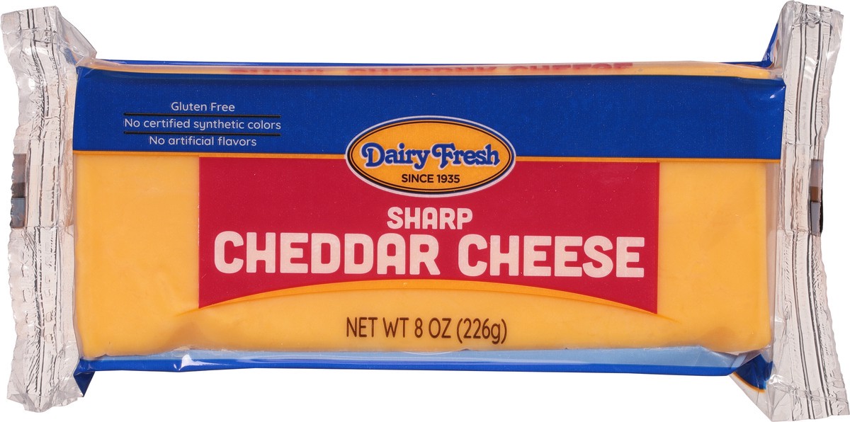 slide 4 of 9, Dairy Fresh Sharp Cheddar Cheese 8 oz, 8 oz