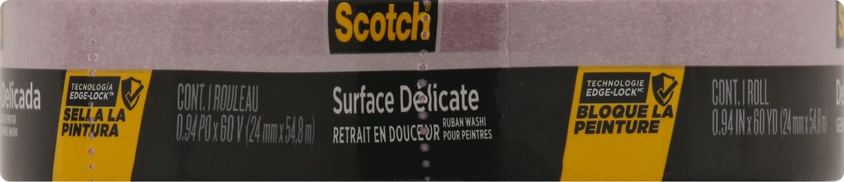 slide 5 of 6, Scotch Delicate Surface Painter's Tape, 0.94 in x 60 yd 24mm x 54,8m /Pack, 24 mm