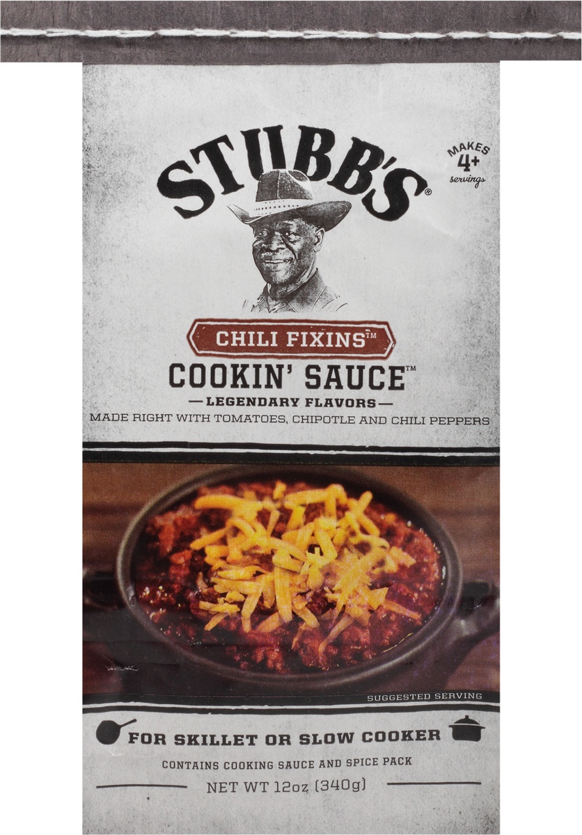 slide 8 of 9, Stubb's Cookin' Sauce Chili Fixins, 12 oz