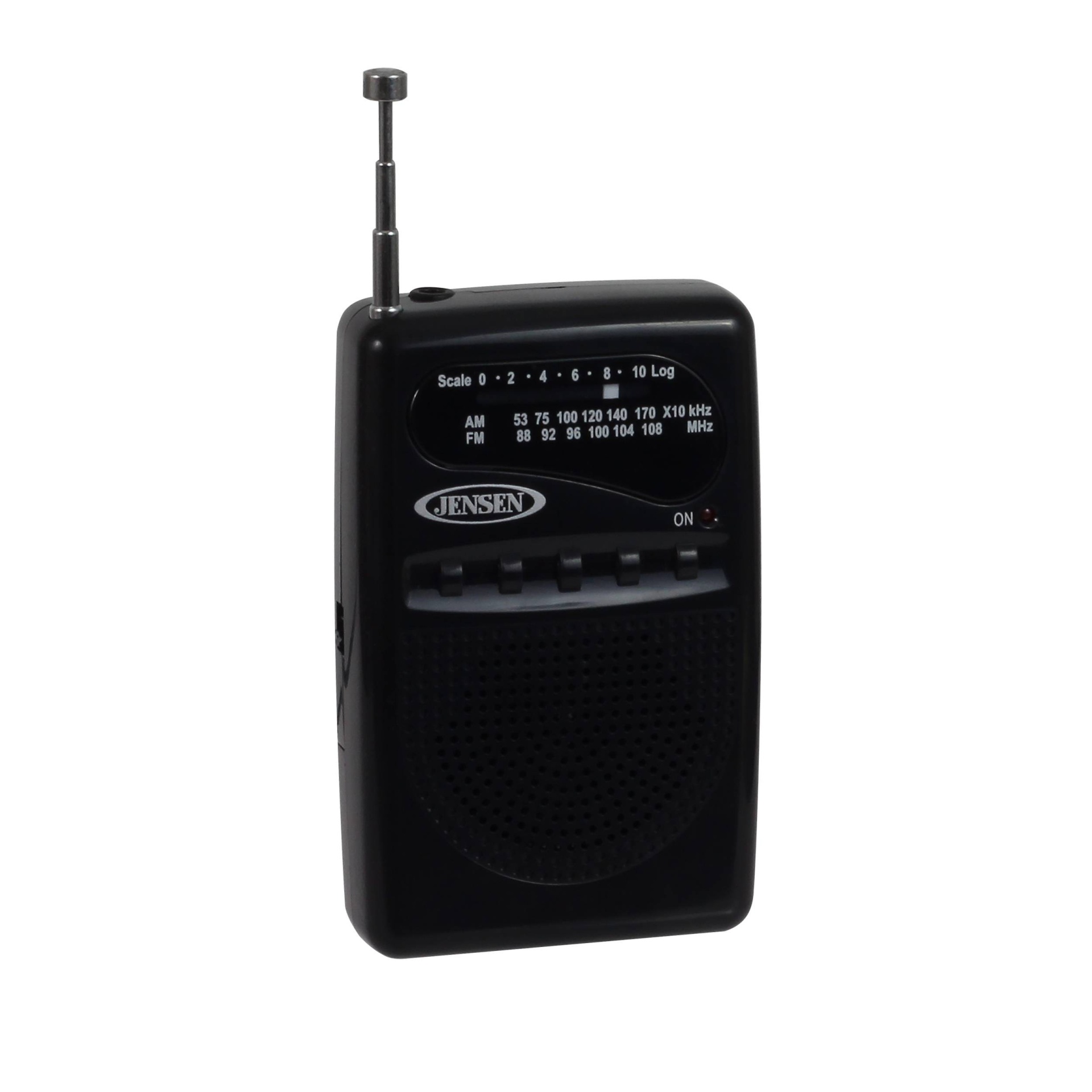 slide 1 of 5, JENSEN AM/FM Pocket Radio - Black (MR-80), 1 ct