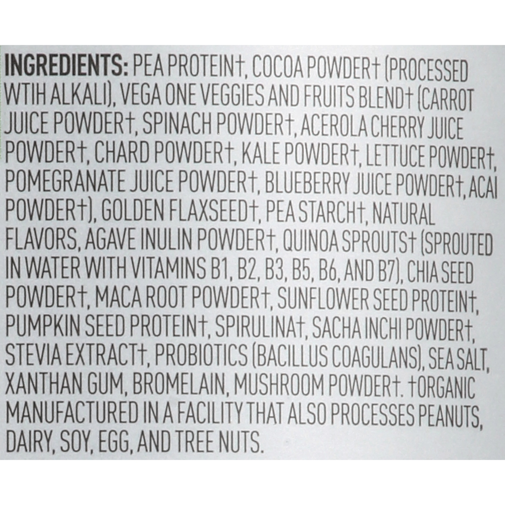 slide 6 of 6, Vega Plant-Based Organic Chocolate Flavored All-In-One Shake 25 oz, 30.9 oz