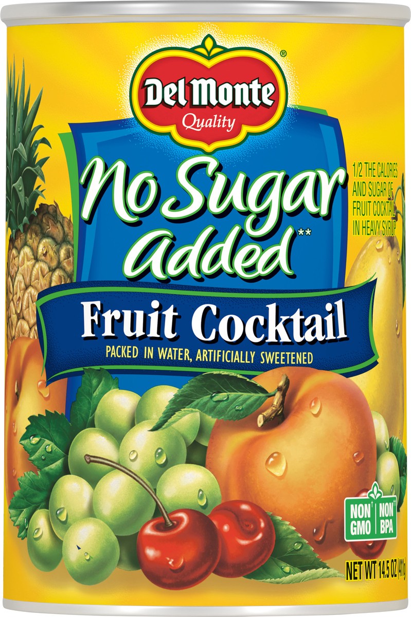 slide 10 of 10, Del Monte No Sugar Added Fruit Cocktail, 14.5 oz