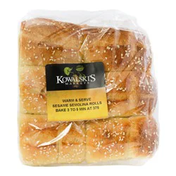 Kowalskis Warm & Serve Sesame Semolina Rolls