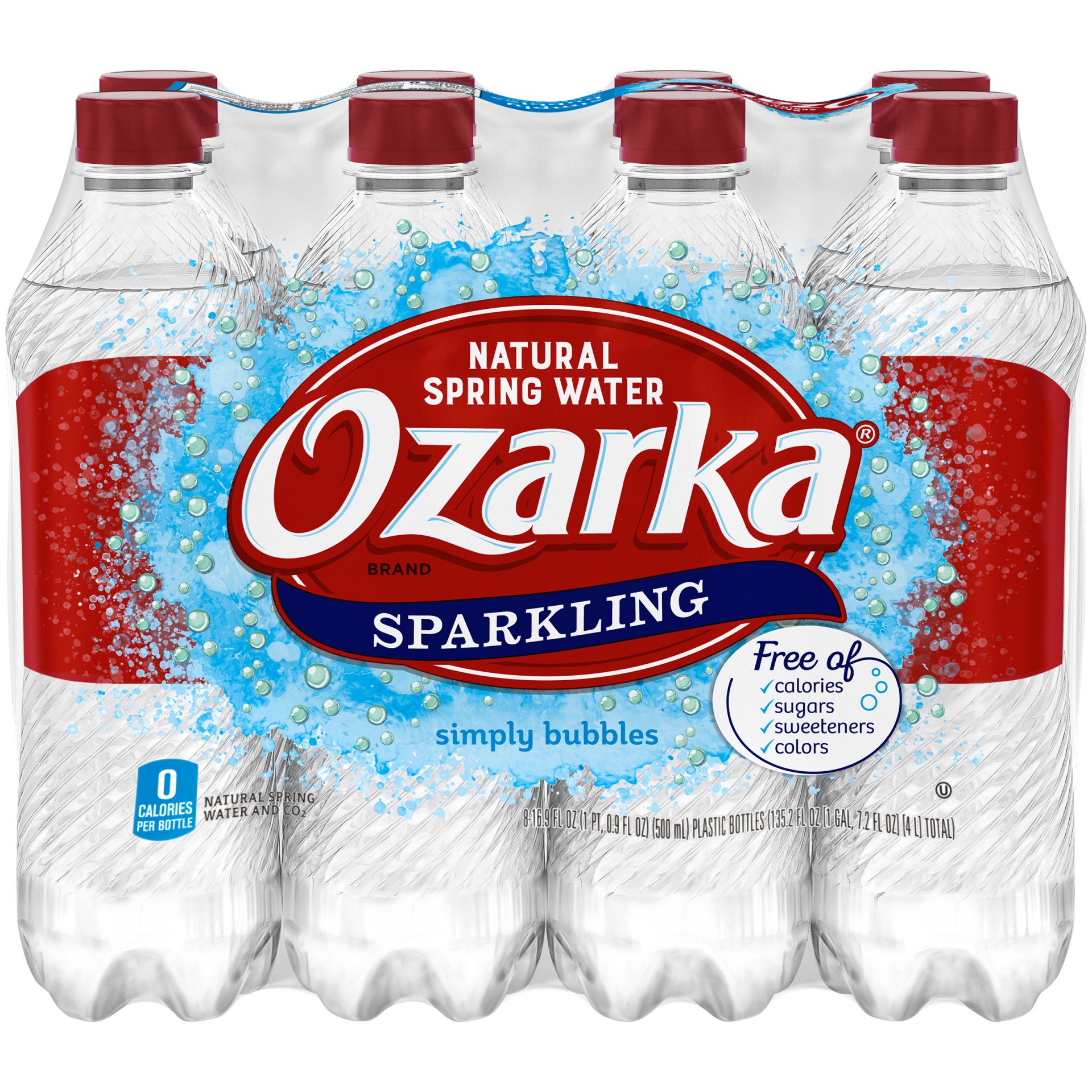 slide 4 of 6, Ozarka Simply Bubbles Sparkling Spring Water, 8 ct; 16.9 fl oz