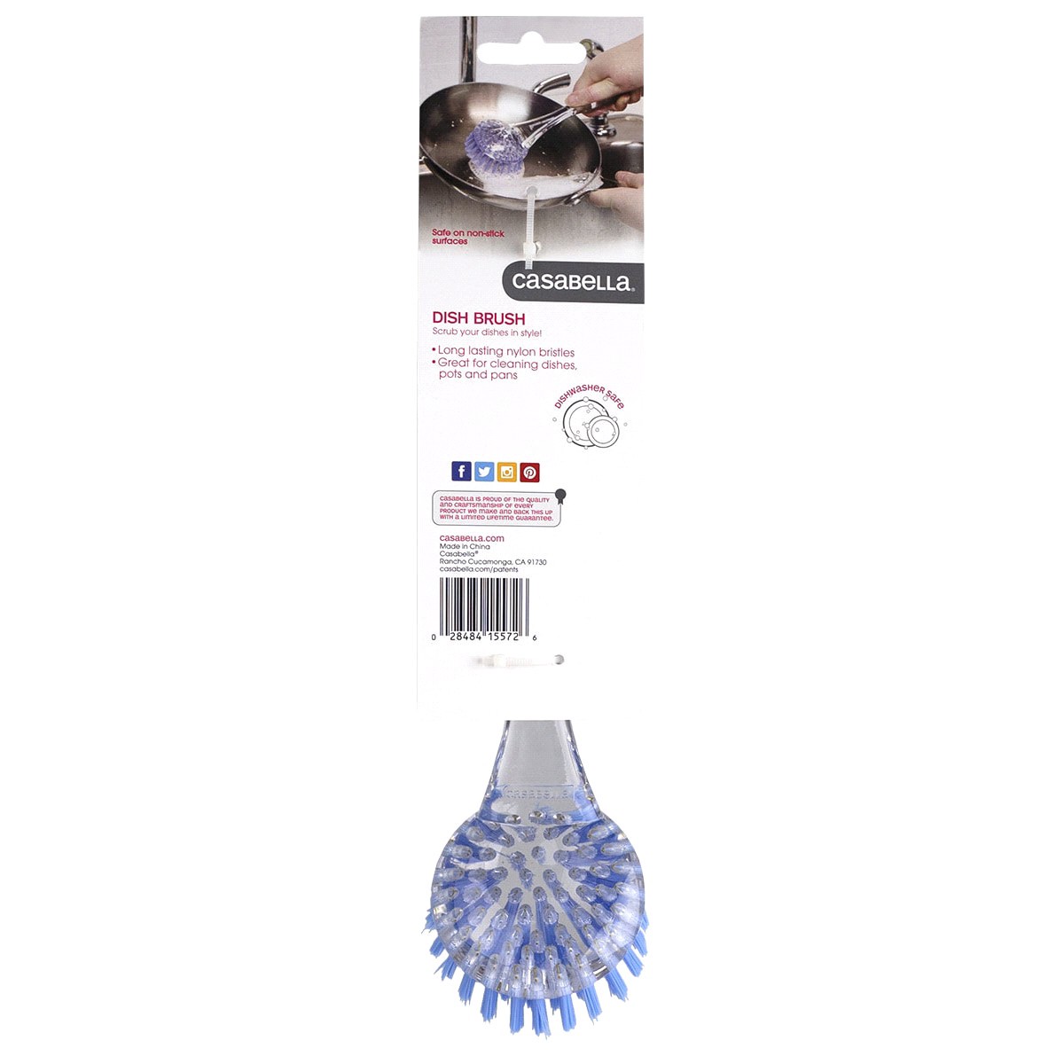 slide 2 of 2, Casabella Round Dish Brush, 1 ct