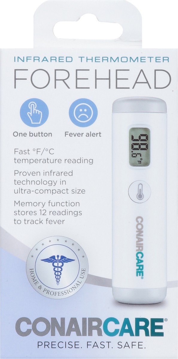 slide 9 of 13, ConairCare Forehead Infrared Thermometer 1 Each, 1 ct