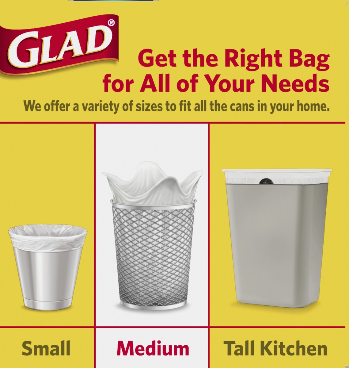 slide 5 of 5, Glad Forceflex Garbage Bags, 26 ct