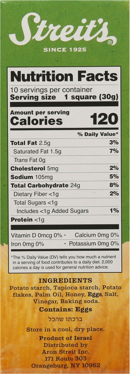 slide 9 of 13, Streit's Streits Gluten Free Matzo Squares Plain - 10.5 OZ, 10.5 oz