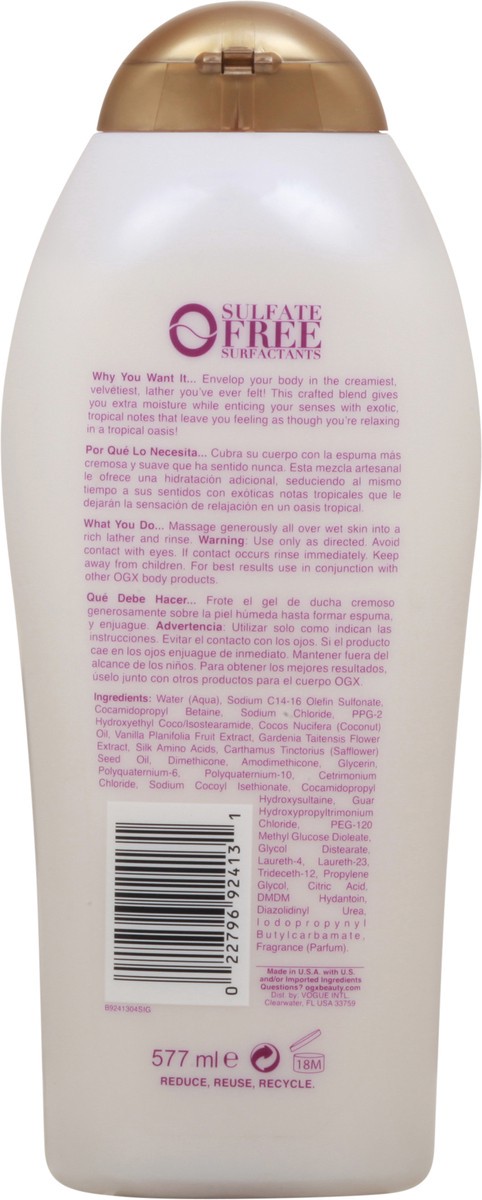 slide 12 of 12, OGX Ultra Moisture Extra Creamy + Coconut Miracle Oil Body Wash 19.5 fl oz, 19.50 fl oz