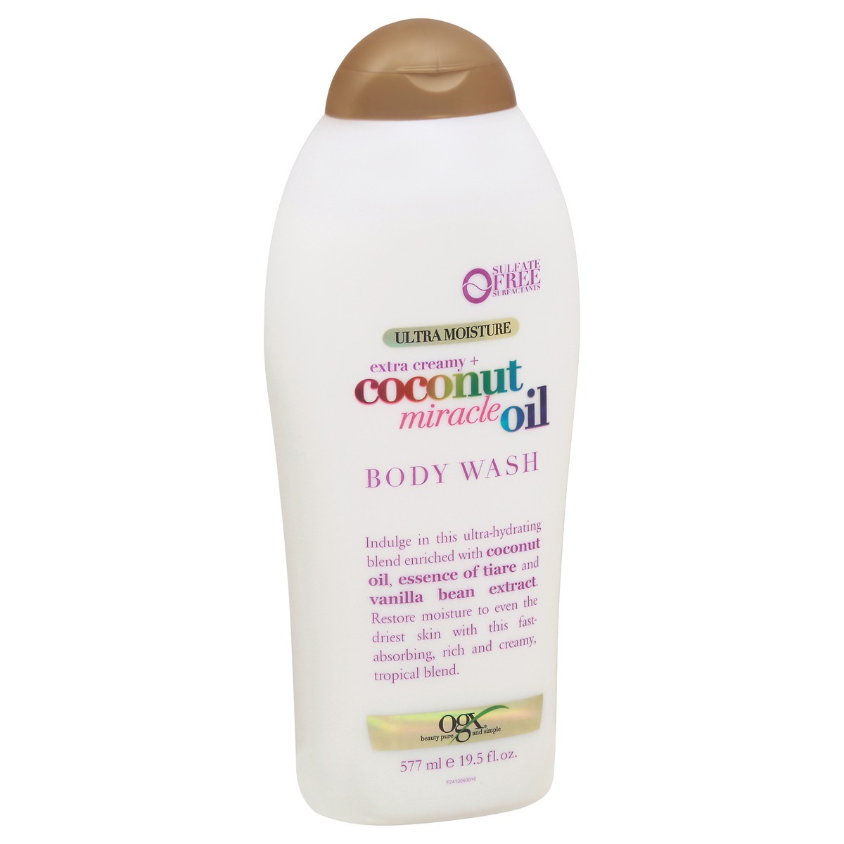 slide 7 of 12, OGX Ultra Moisture Extra Creamy + Coconut Miracle Oil Body Wash 19.5 fl oz, 19.50 fl oz