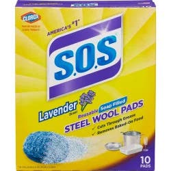 S.O.S. Lavender Scent Steel Wool Soap Pads
