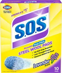 S.O.S. Lavender Scent Steel Wool Soap Pads