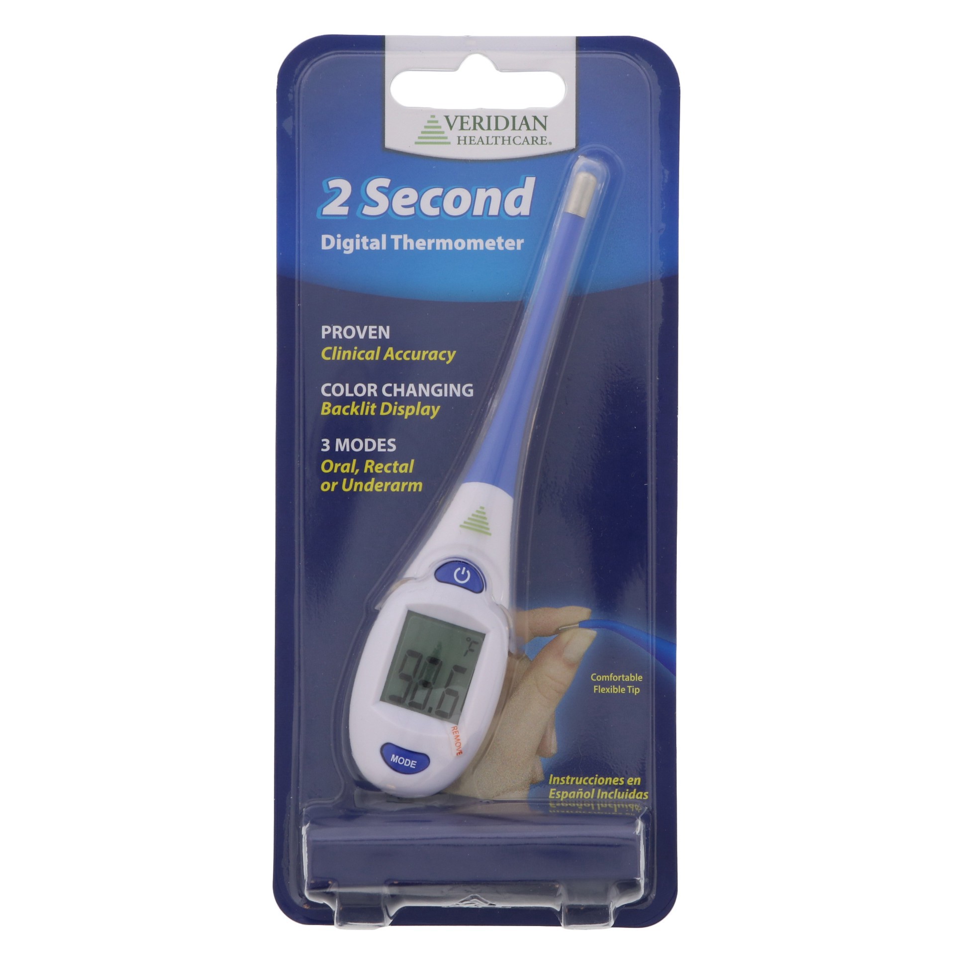 slide 1 of 1, Veridian Healthcare 2 Second Digital thermometer, 1 ct