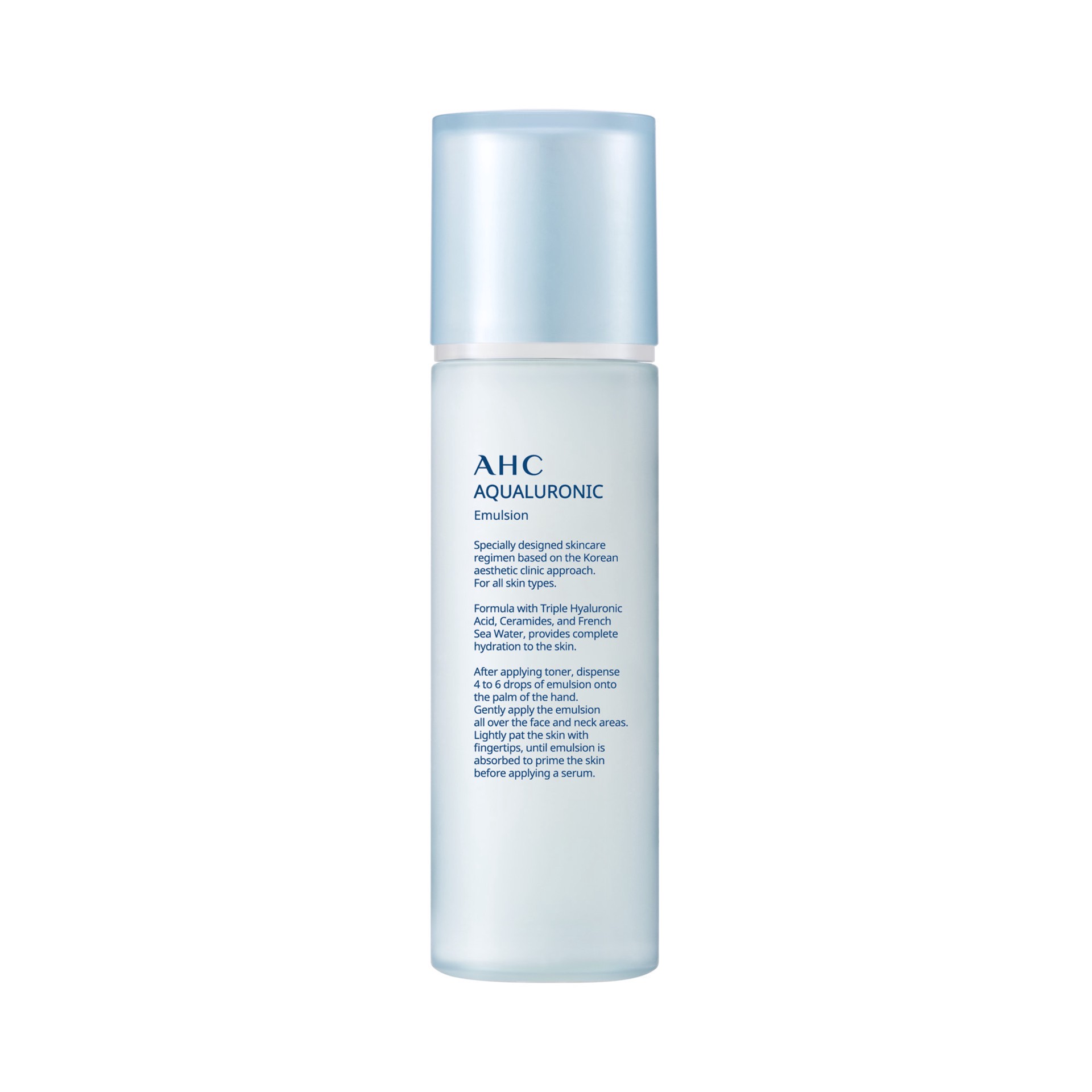 slide 2 of 2, Aesthetic Hydration Cosmetics AHC Aqualuronic Emulsion Triple Hyaluronic Acid Face Lotion, 4.05 oz, 45 oz