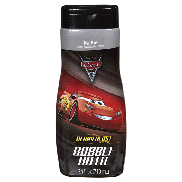 slide 1 of 2, Disney Cars 3 Bubble Bath, Berry Blast, 24 fl oz