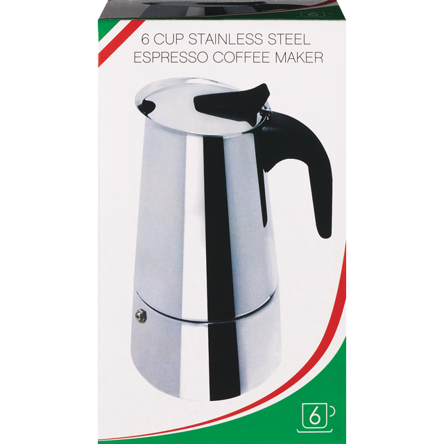 slide 1 of 1, IMUSA Espresso Coffee Maker Stainless Steel 6-Cup #Bc-40609, 1 ct