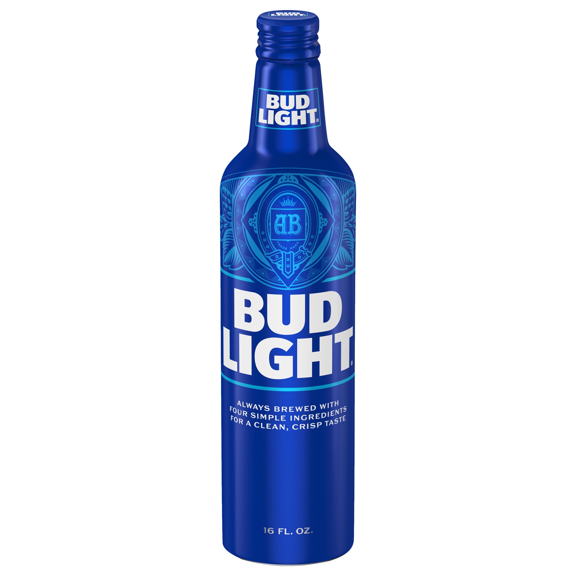 slide 1 of 6, Bud Light American Lager Beer 16 fl oz Aluminum Bottle, 16 fl oz