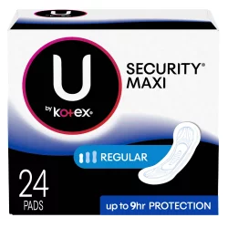 U by Kotex Regular Security Maxi Pads
