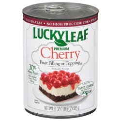 Lucky Leaf Premium Cherry Fruit Filling or Topping 21 oz