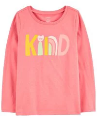 Carter's Carters Kid Be Kind Graphic Tee Pink 14
