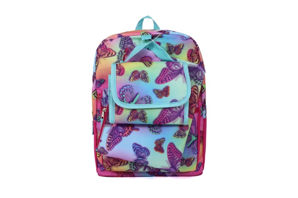 slide 2 of 2, Cudlie Backpack Set - Rainbow Butterfly, 1 ct