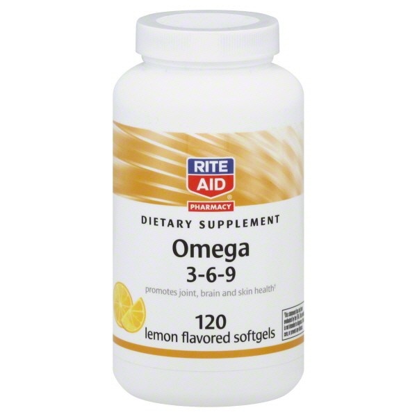 slide 1 of 3, Rite Aid Ra Omega 3-6, 120 ct