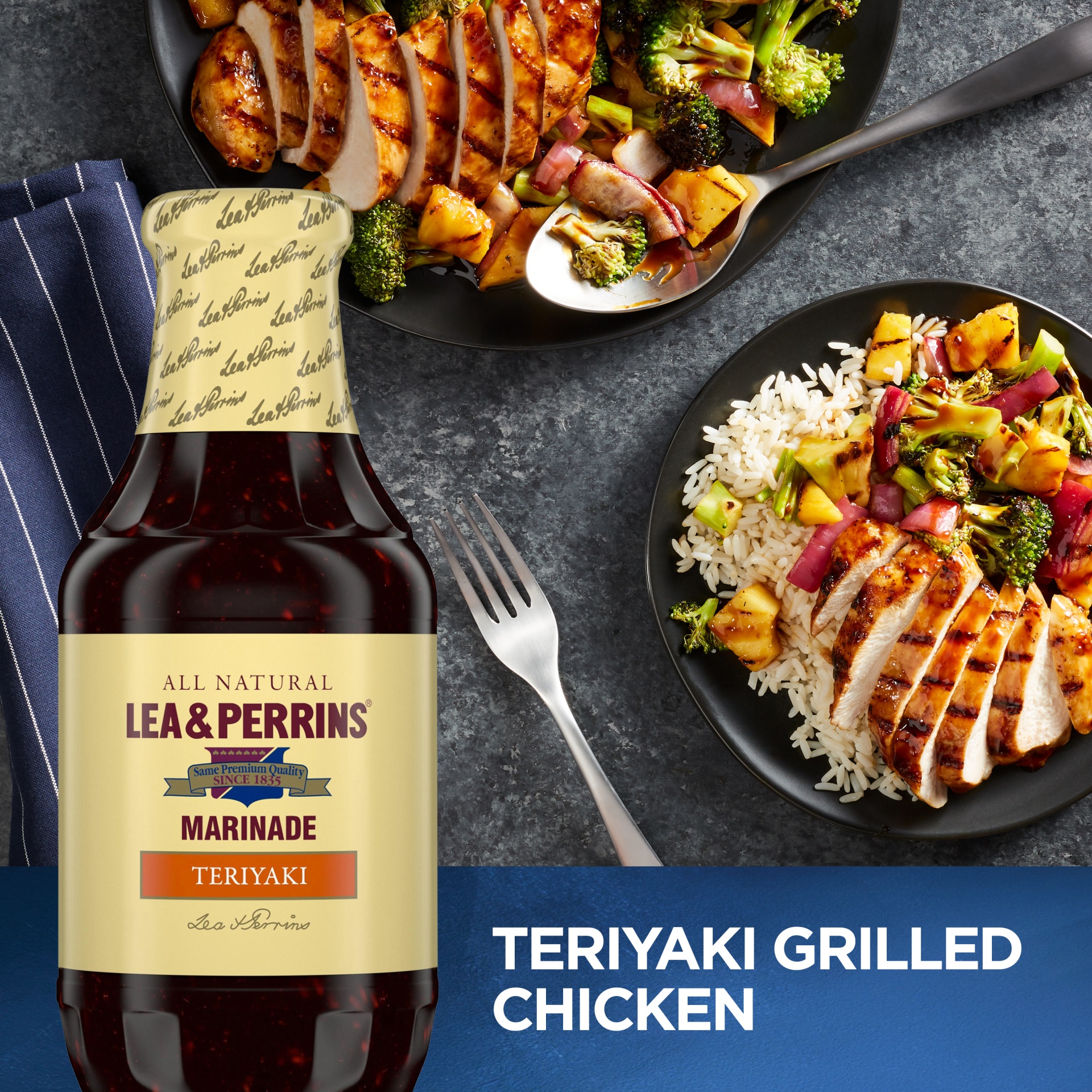 slide 9 of 10, Lea & Perrins Teriyaki Marinade Bottle, 16 oz