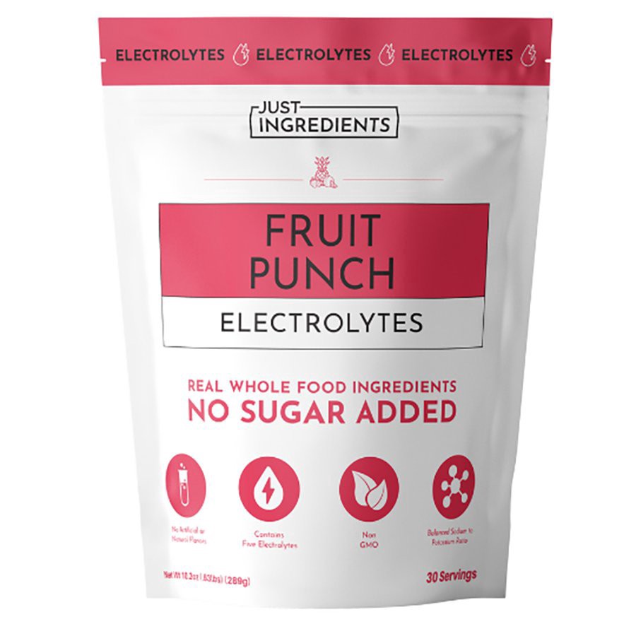 slide 1 of 1, Just Ingredients Fruit Punch Electrolytes, 10.2 oz