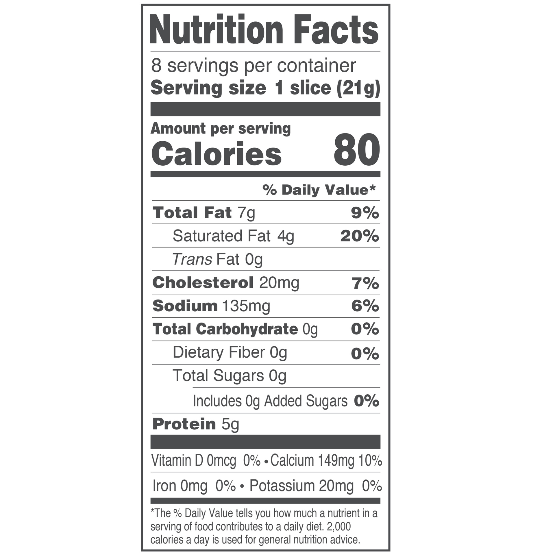 slide 2 of 3, Applegate Cheese 8 ea, 8 ct