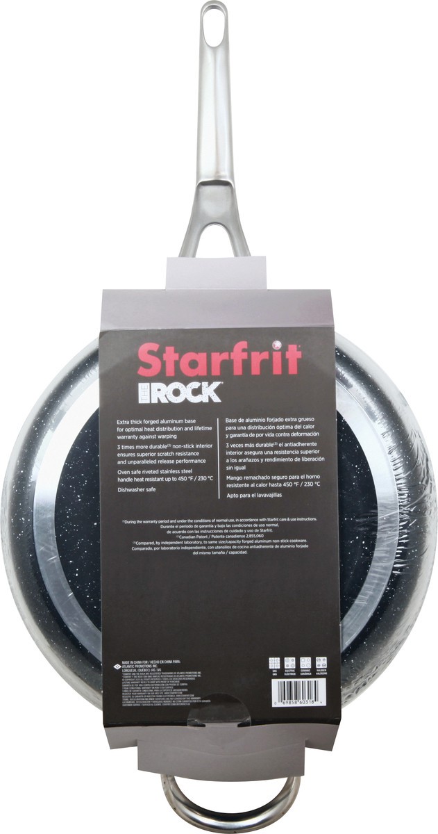 slide 4 of 8, The Rock Deep Fry Pan With Glass Lid - 11", 11 in