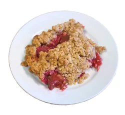 KWL RHUBARB CRISP SLICE