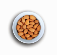 slide 1 of 1, Almonds Dry Roast Mission 27/30, per lb