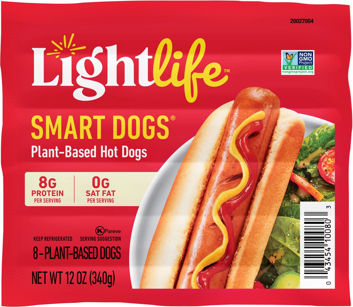 slide 4 of 5, Lightlife Smart Dogs Plant-based Hot Dogs, 12 oz