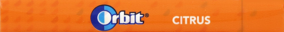 slide 3 of 4, Orbit Citrus Sugarfree Gum, single pack, 14 pc