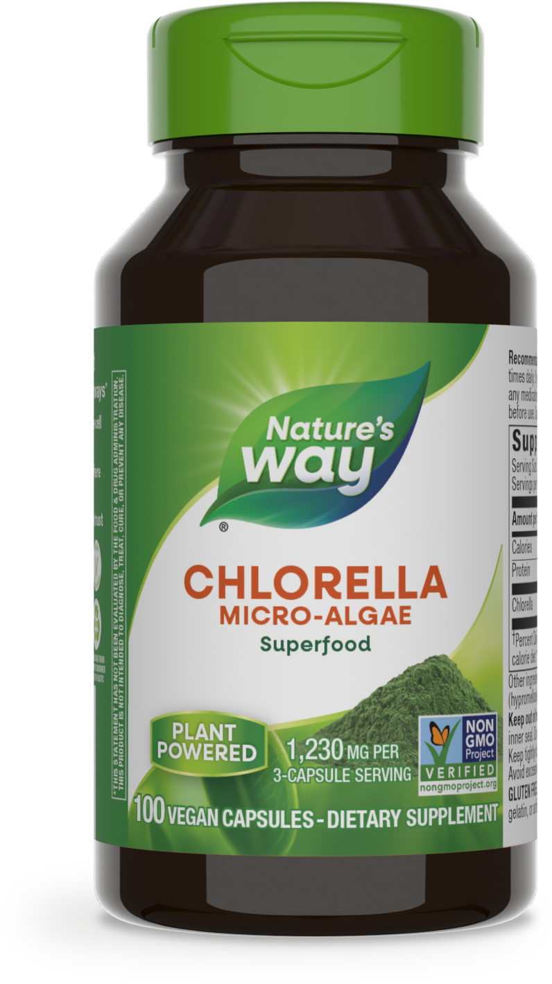 slide 1 of 3, Nature's Way Chlorella, 100 ct