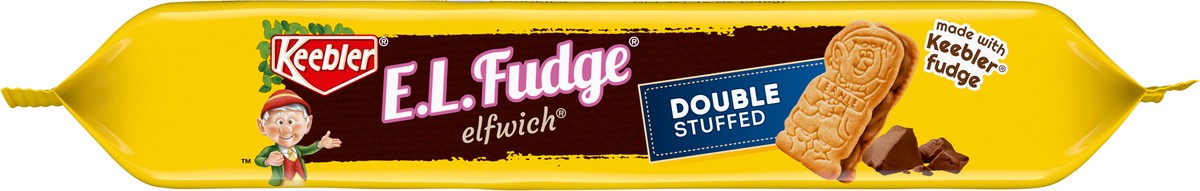 slide 4 of 9, Keebler Brands 06467 156610 EL Fudge Double Stuffed Cookies OW Everyday 12 oz, 12 oz