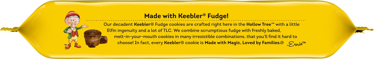 slide 9 of 9, Keebler Brands 06467 156610 EL Fudge Double Stuffed Cookies OW Everyday 12 oz, 12 oz